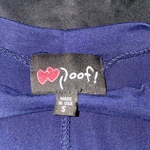 POOF, SMALL, BLUE DRESS